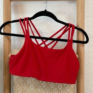 Athleta Bold Red Strappy Top
